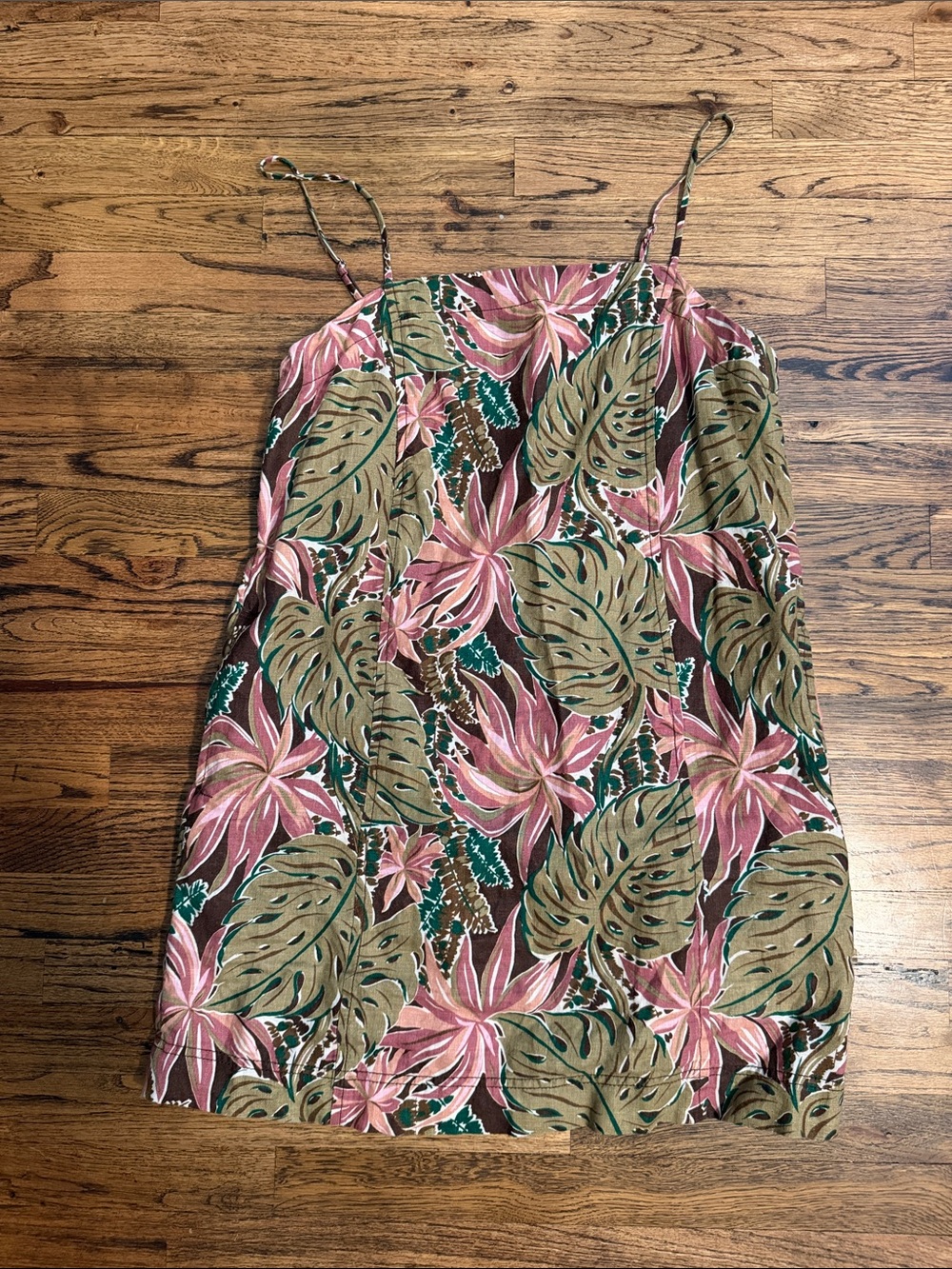 Madewell linen shift dress